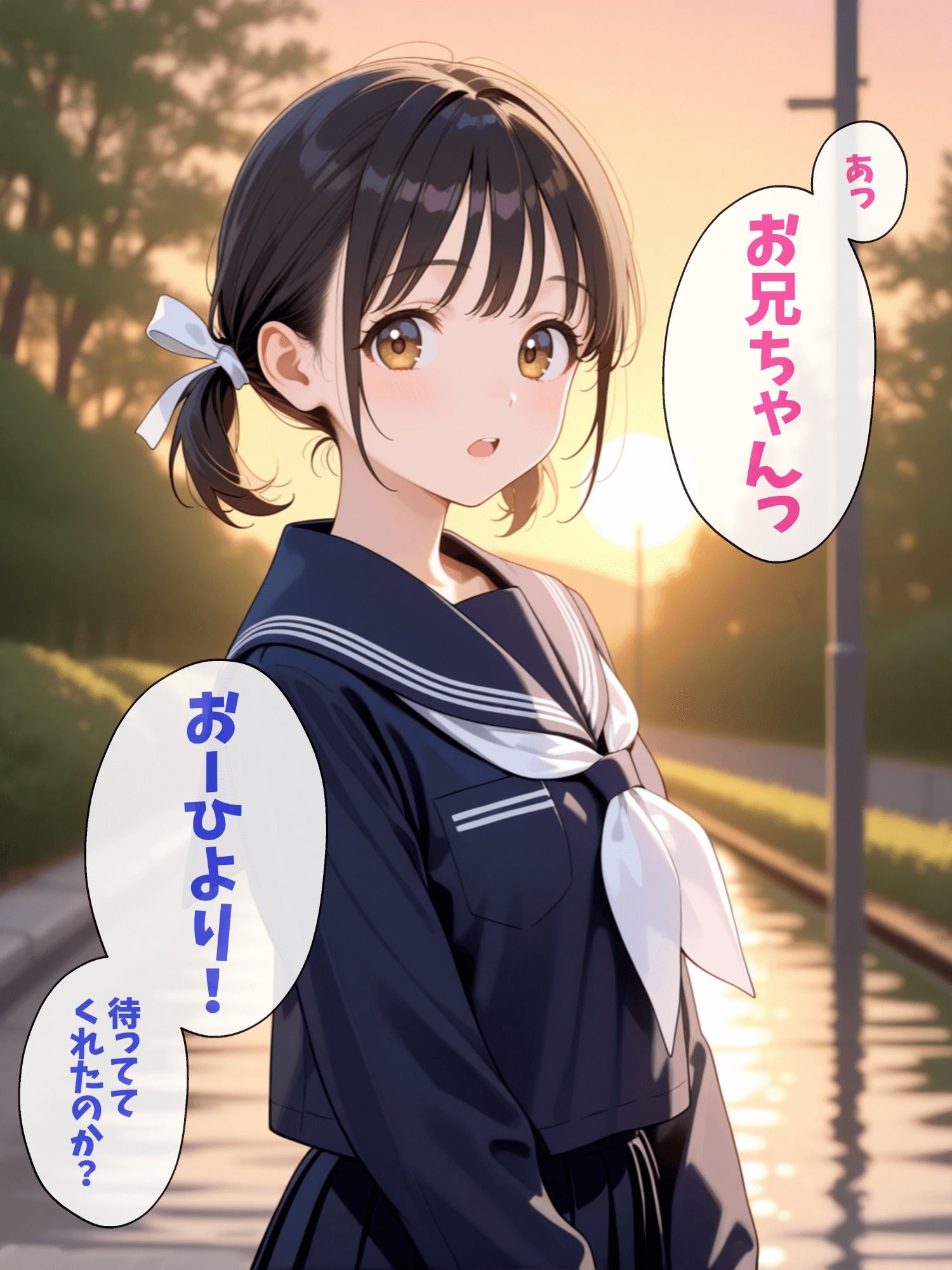 ブラコンの妹は恥ずかしがりながらもネコミミをつける 画像1
