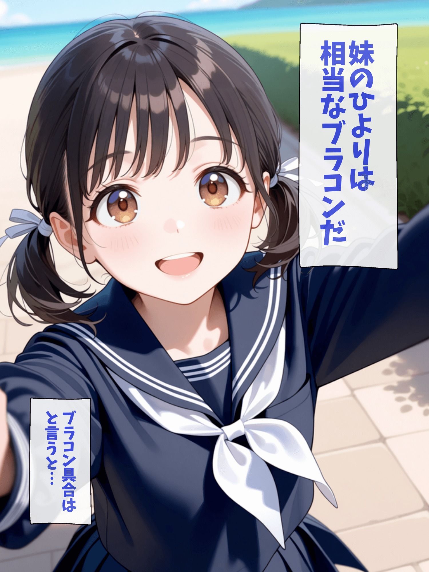 ブラコンの妹は恥ずかしがりながらもネコミミをつける 画像3