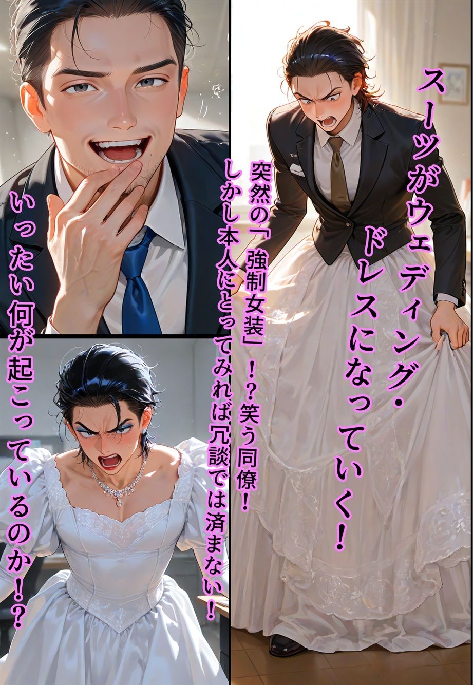 サンプル画像3:バージン・オフィス  〜職場の男たちが、全員ウェディングドレスの処女になった日〜(真城の秘宝館) [d_636599]