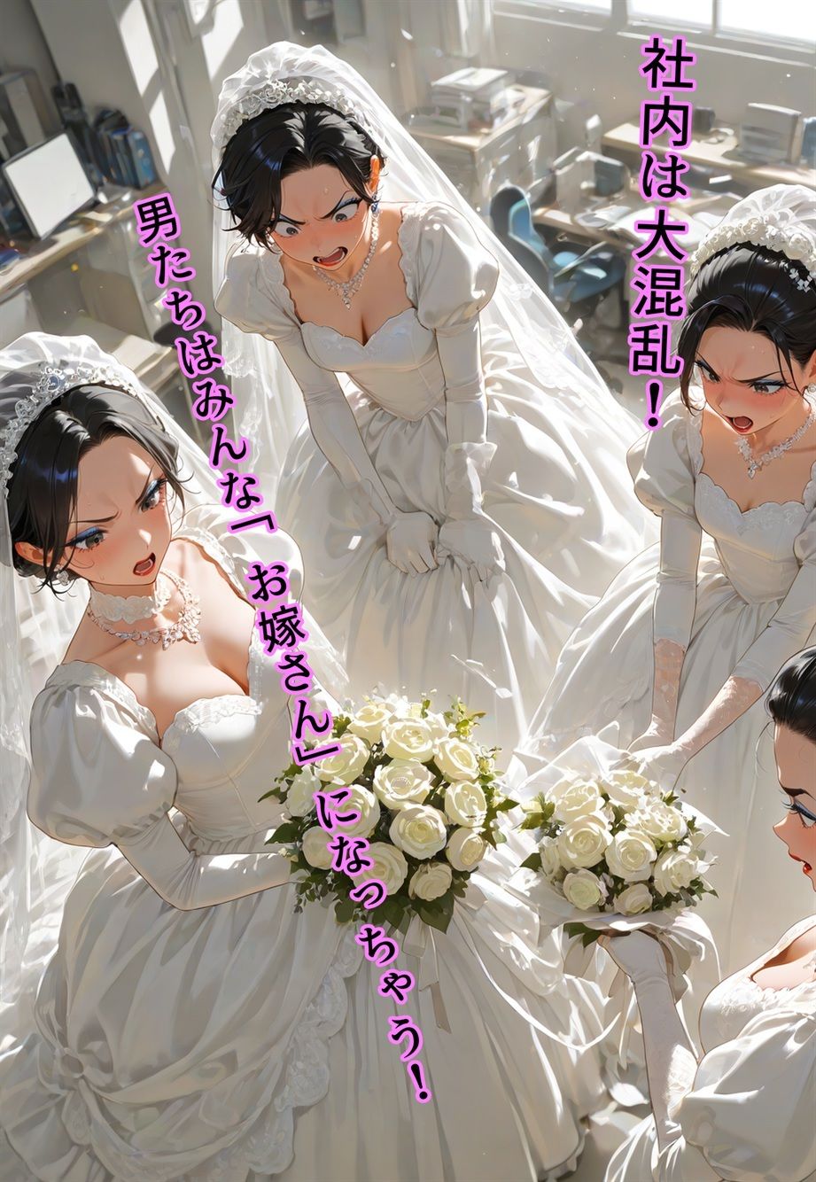バージン・オフィス 〜職場の男たちが、全員ウェディングドレスの処女になった日〜 画像8
