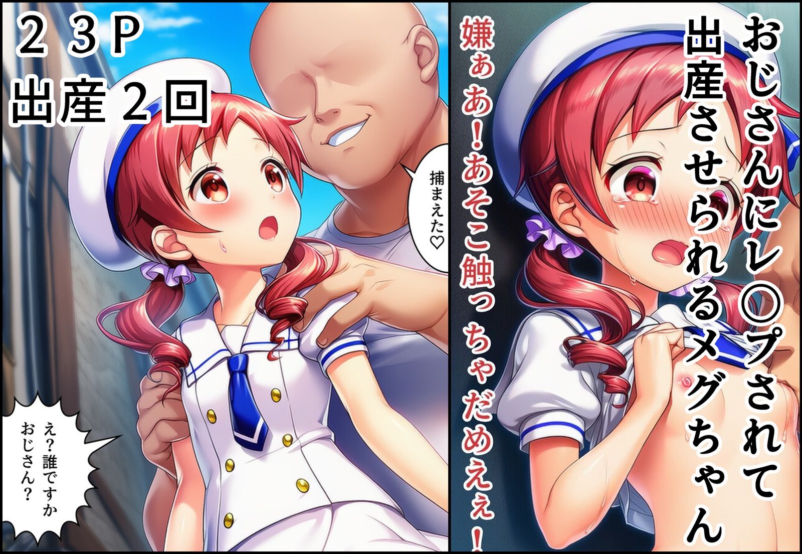 サンプル画像1:おじさんにレ〇プされて出産させられるメグちゃん(産め産め帝国) [d_637365]