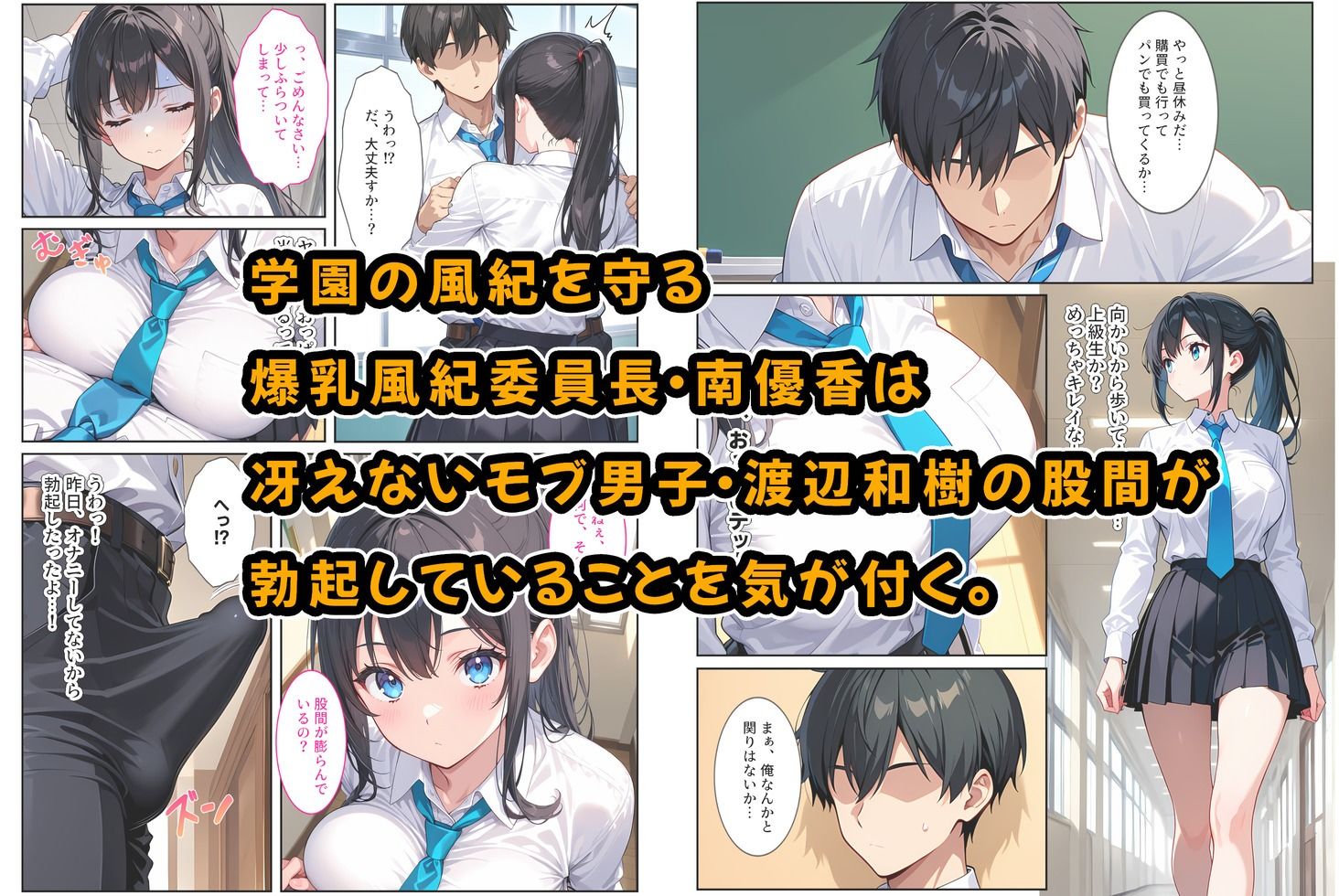 サンプル画像1:快楽に目覚めた無垢な爆乳風紀委員長とドMなギャル保健医に射精管理されています！(StudioSR（妹･人妻･巨乳推し）) [d_637383]