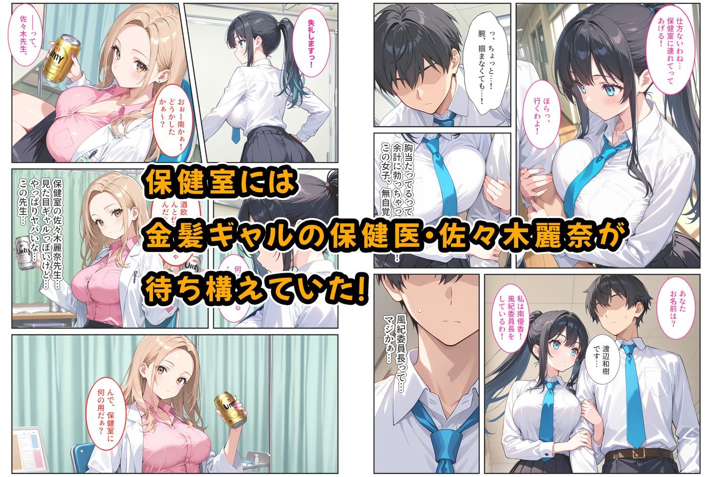 サンプル画像3:快楽に目覚めた無垢な爆乳風紀委員長とドMなギャル保健医に射精管理されています！(StudioSR（妹･人妻･巨乳推し）) [d_637383]