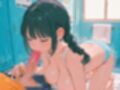 夕立びしょ濡れ女子校生
