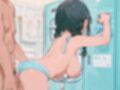 夕立びしょ濡れ女子校生