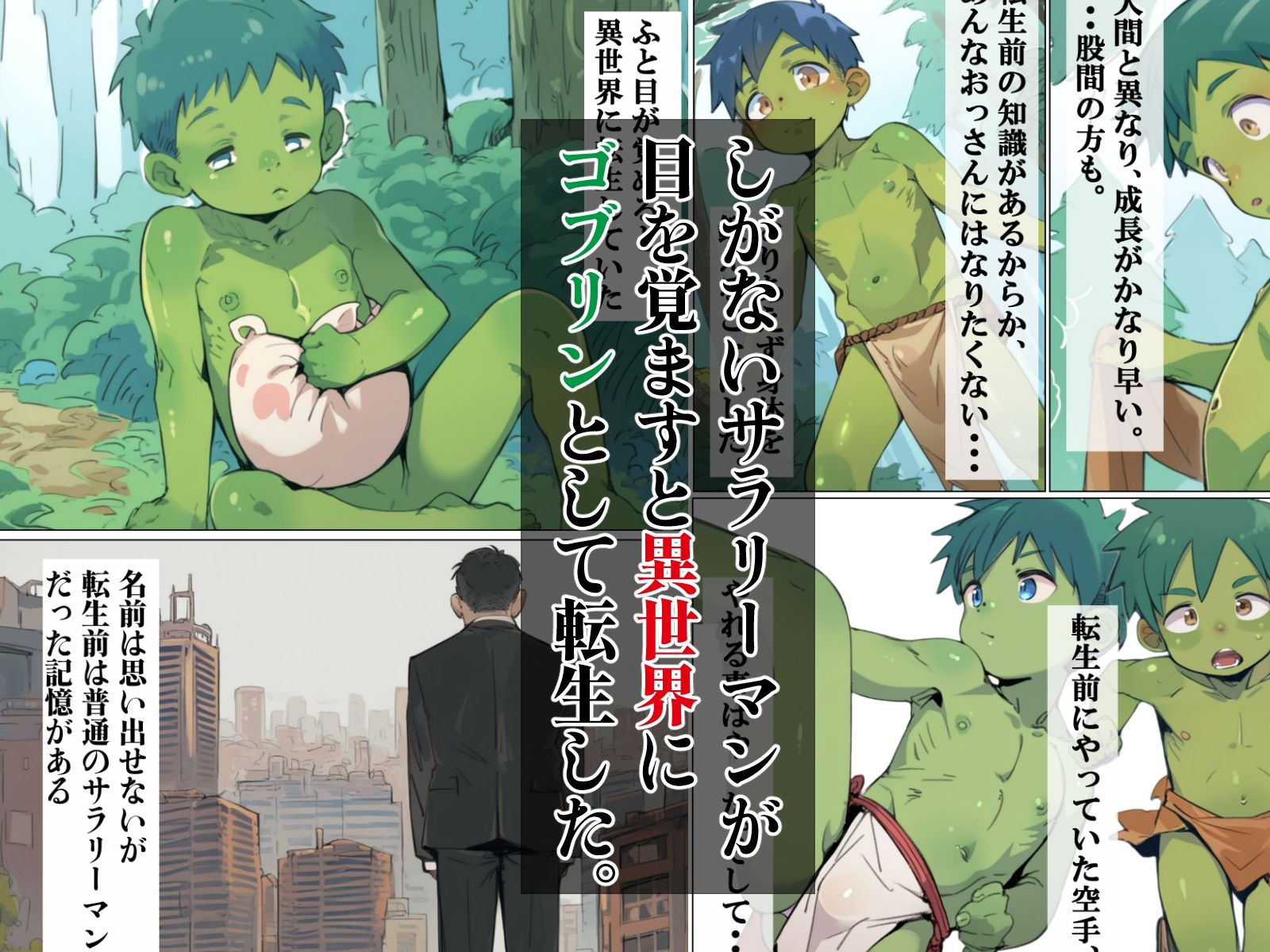 サンプル画像1:ゴブリンに転生したのでエルフ犯してみた(ピザパン) [d_638229]