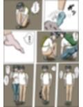 憧れの先生のお尻に見とれてつまづいて