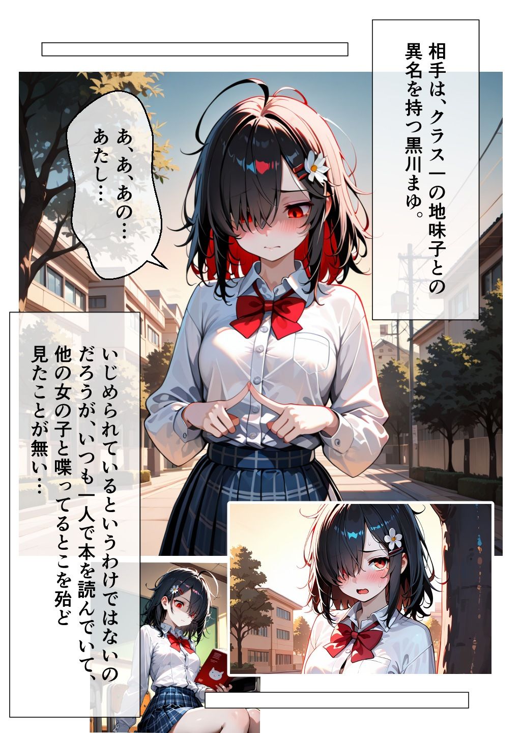 サンプル画像1:クラス一の地味子と付き合ってエッチする話(恋愛脳デートクラブ) [d_638762]