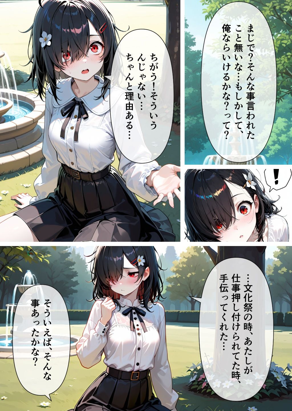 サンプル画像4:クラス一の地味子と付き合ってエッチする話(恋愛脳デートクラブ) [d_638762]