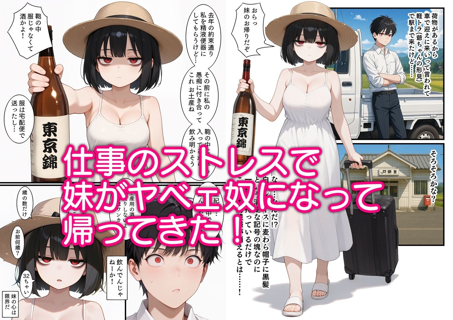 サンプル画像1:32歳になった妹を孕ませた(エロ漫画専門店・南国ピンク) [d_639267]