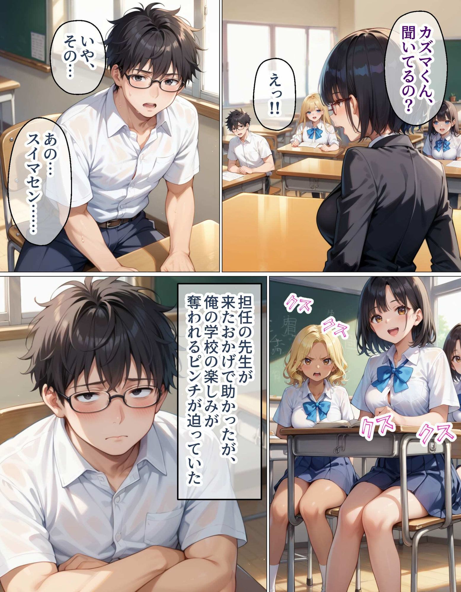 腕時計のリューズを引っ張ったら時間が停止！？好き放題に女子生徒にイタズラした話 無料画像10