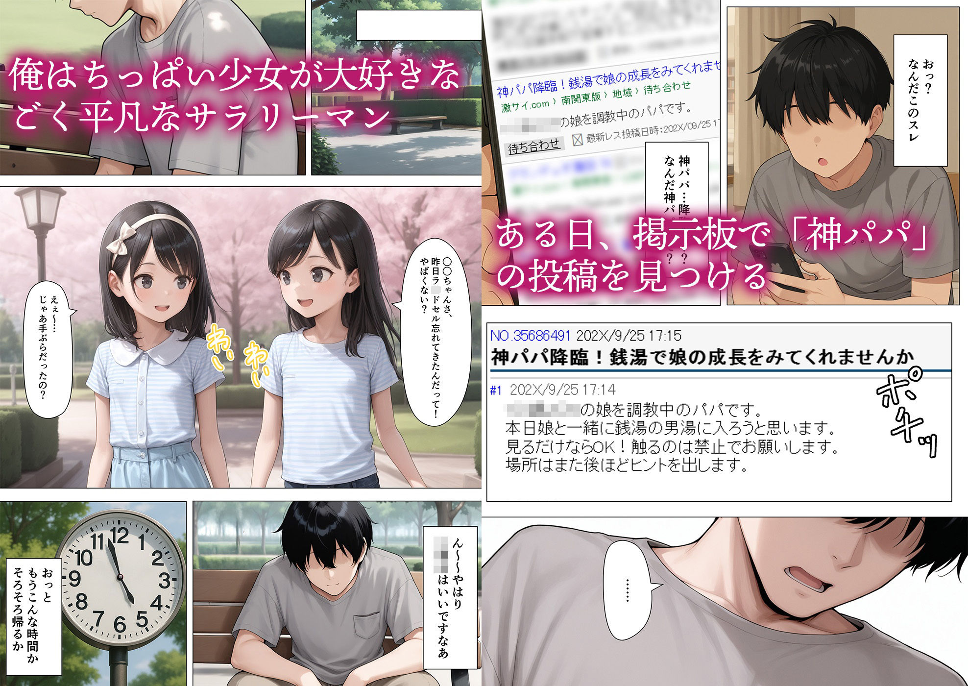 神パパのおかげです。スーパー銭湯でツンデレちっぱい少女とラブラブセックスできた話_1