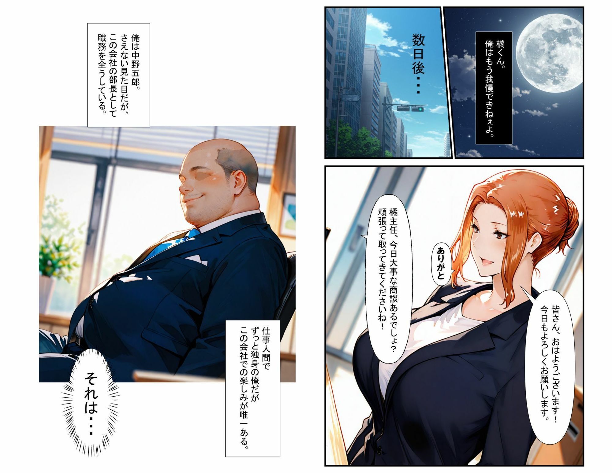 サンプル画像4:橘さん家のNTR事情  上司のデカチンに犯●れる  京香編(ganzo) [d_639598]