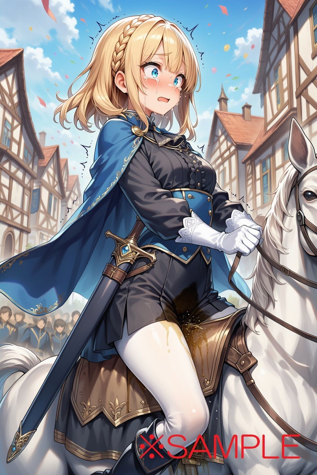 サンプル画像2:【AIイラスト＋少しSS】貴族令嬢フランの黄金溢れる人生の始まり(keenのSS屋台) [d_639601]