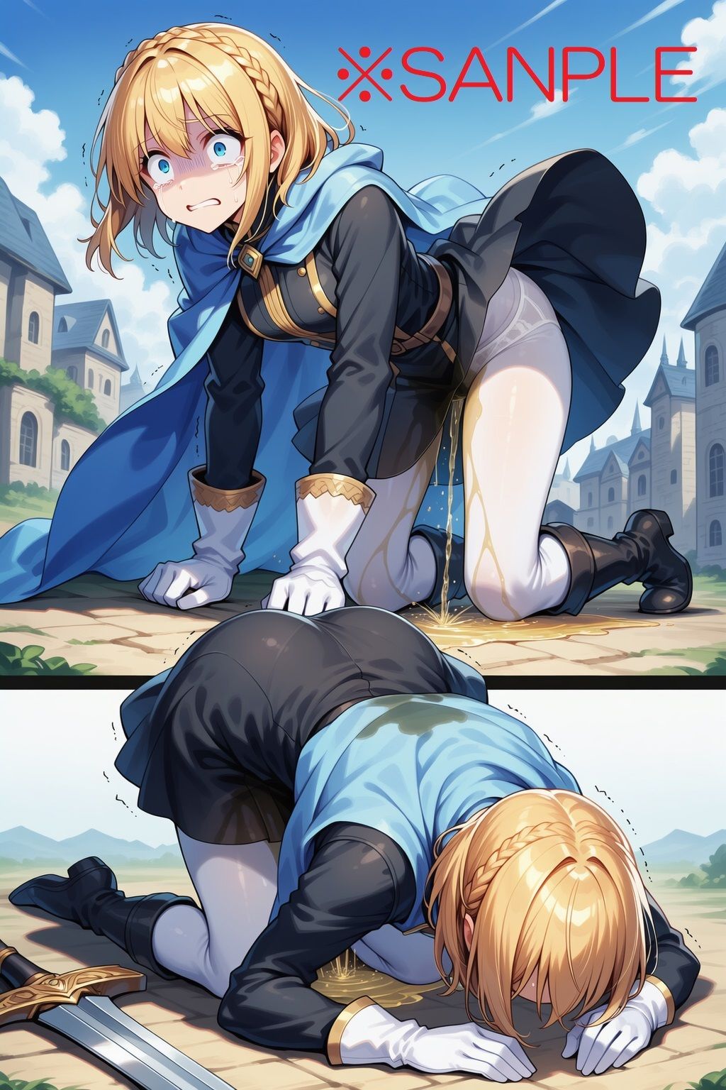 サンプル画像3:【AIイラスト＋少しSS】貴族令嬢フランの黄金溢れる人生の始まり(keenのSS屋台) [d_639601]