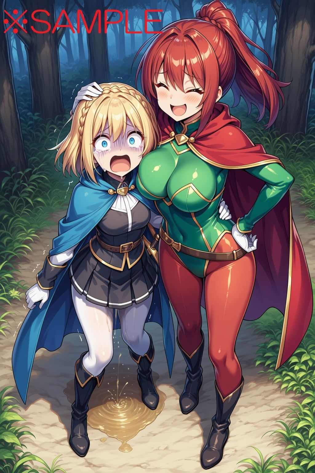 サンプル画像6:【AIイラスト＋少しSS】貴族令嬢フランの黄金溢れる人生の始まり(keenのSS屋台) [d_639601]