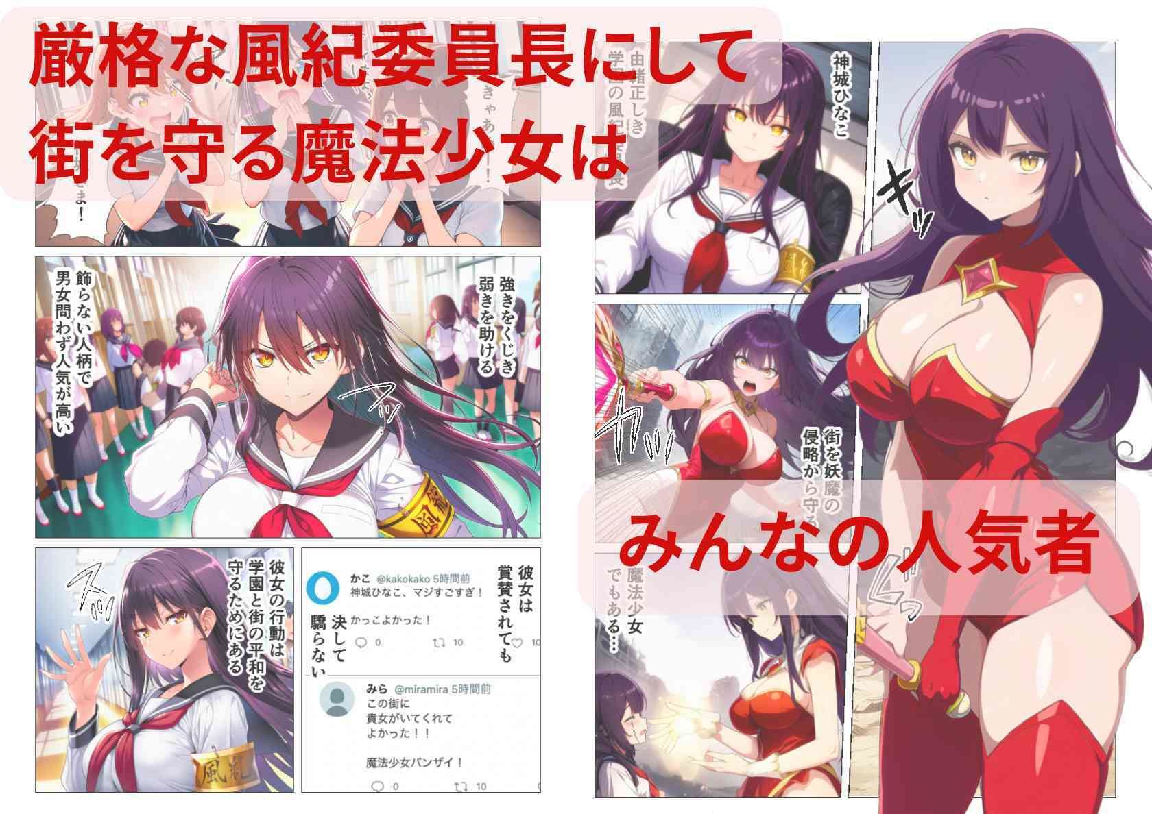 サンプル画像1:魔法少女、悪堕ち催淫配信！カメラの前で快楽調教される正義のヒロイン(シコリの森) [d_639889]