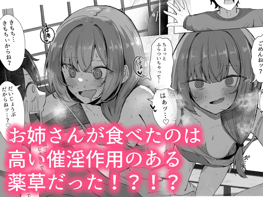 サンプル画像3:山菜テンプテーション  〜薬草で発情したちょっぴりMのお姉さんが止まってくれない。〜(ぞるそるサポート) [d_639906]