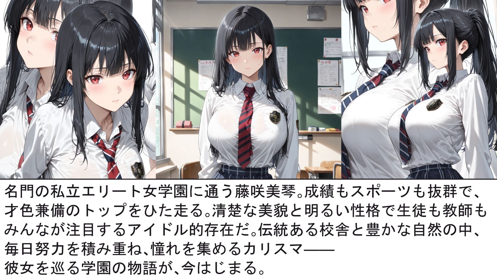 サンプル画像1:完璧な学園アイドル 藤咲美琴 〜縛られ堕ちる二つの世界〜(緊縛同人) [d_640446]