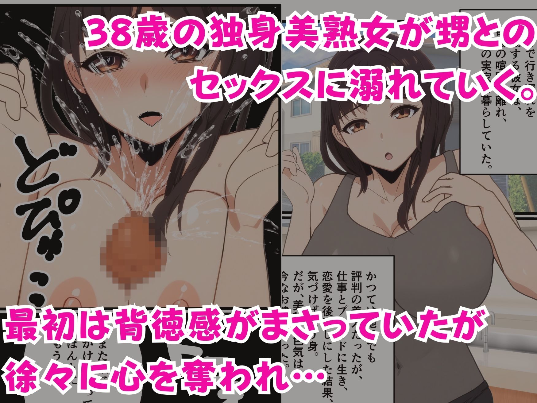 サンプル画像1:行き遅れ叔母さんが甥の懇願セックスに渋々応じたら(やしまる) [d_640488]