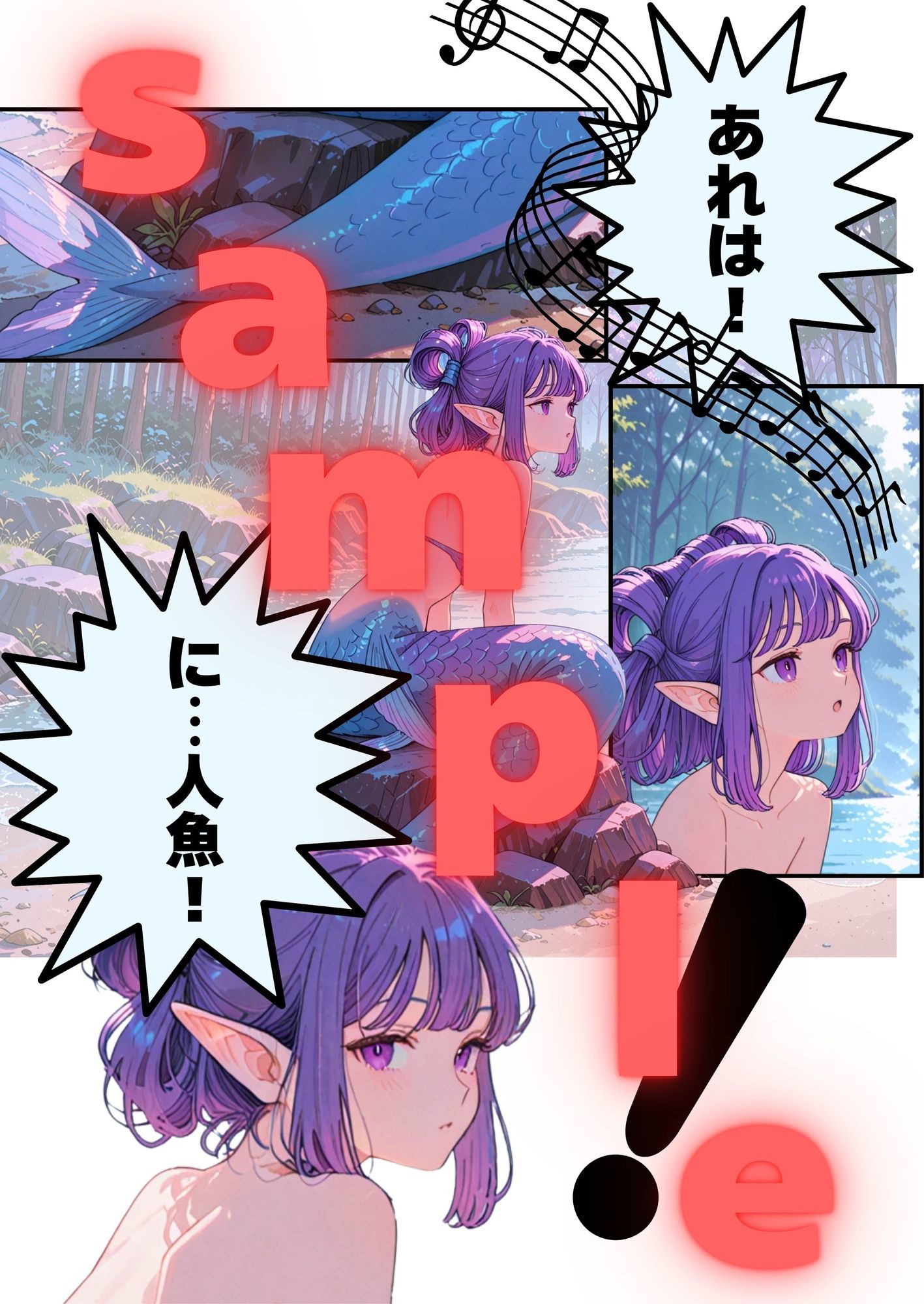 サンプル画像1:マーメイドの唄(だれもが) [d_640655]