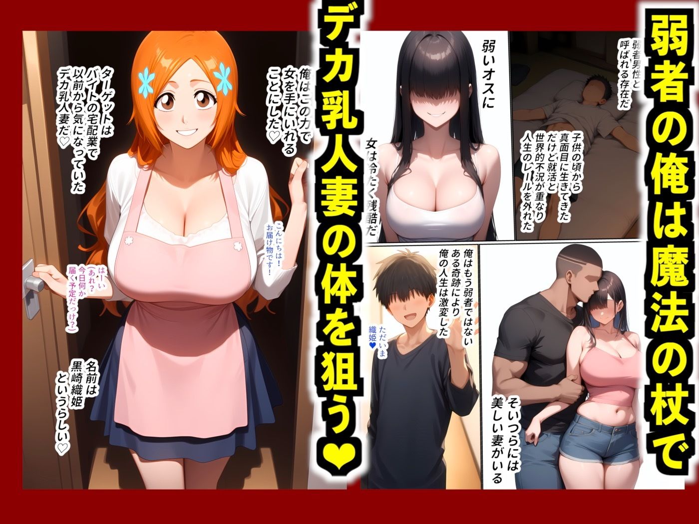 サンプル画像1:催●で井●織姫を寝とったら…最初は反抗するが放尿＆アナル責めで快楽堕ち…俺の子を妊娠＆出産した話(嵐木圭) [d_640803]