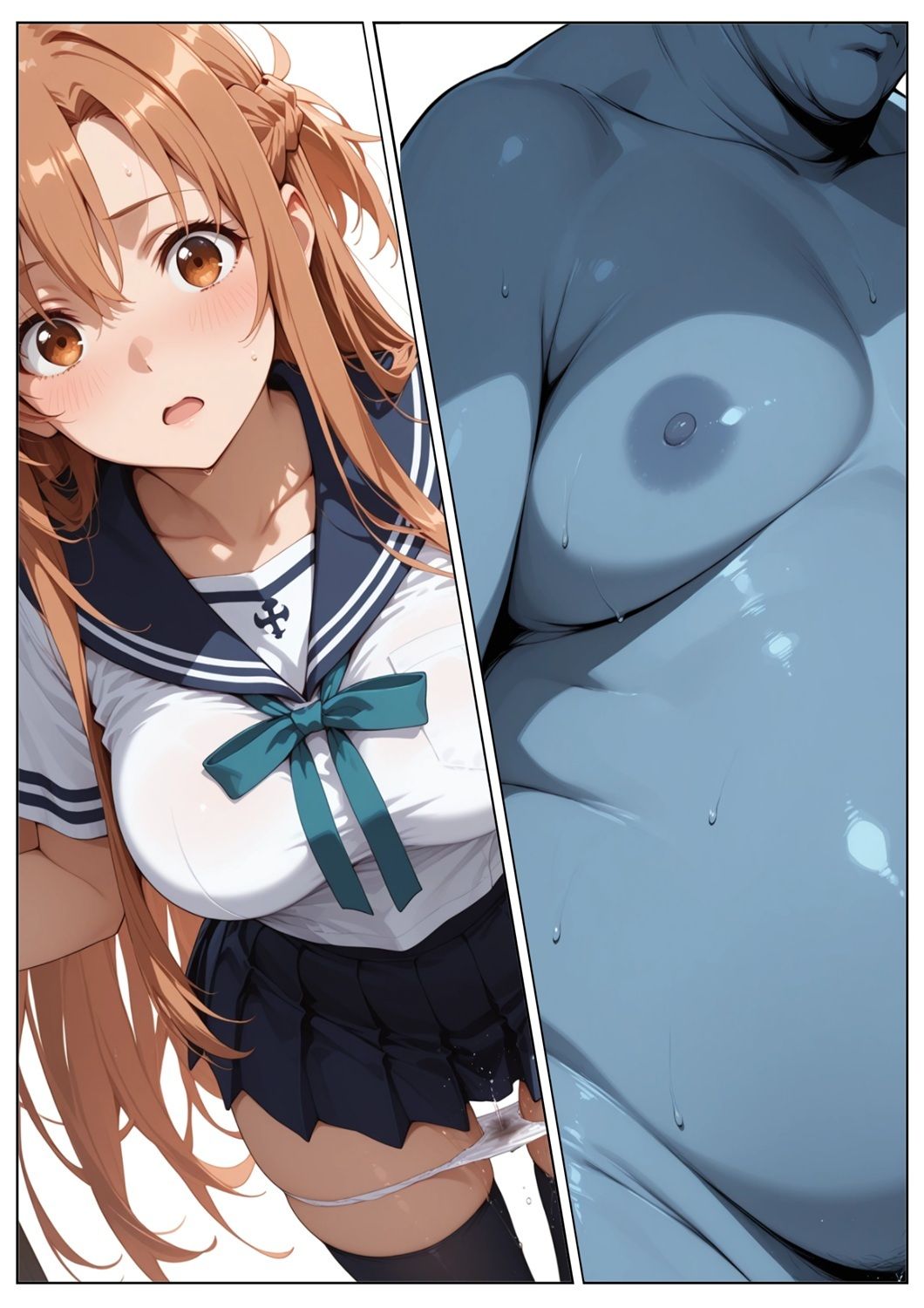 サンプル画像2:堕チル -堕ちるまで、おわらせてくれないヒロイン漫画- アスナ編(Yuuchiki) [d_641111]