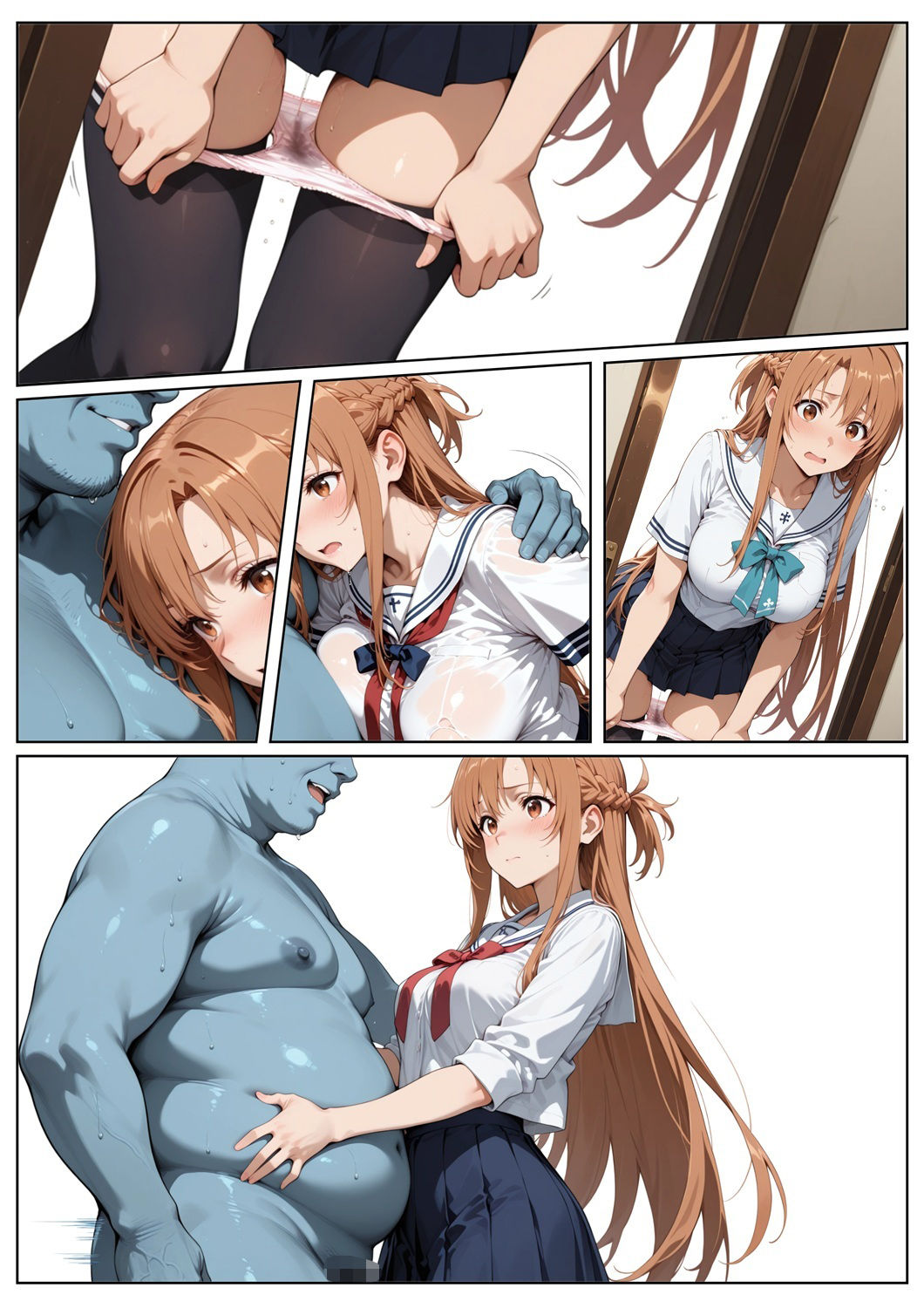 サンプル画像3:堕チル -堕ちるまで、おわらせてくれないヒロイン漫画- アスナ編(Yuuchiki) [d_641111]