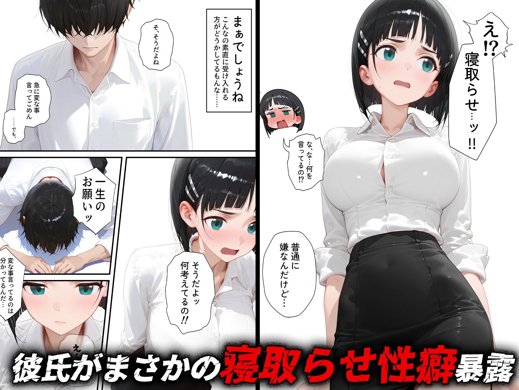 寝取らせ提案したら彼女との仲が親密になった話【桐ヶ◯直葉】 画像1