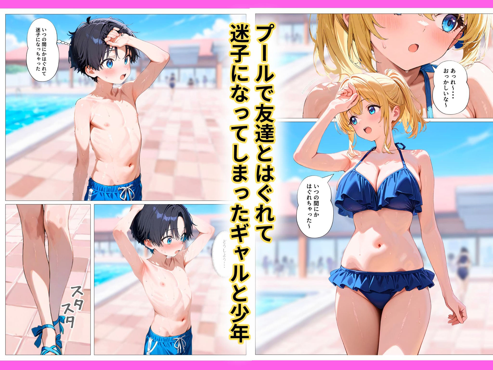 プールで秘密の筆下ろし〜爆乳ギャルに食われたボク〜-2