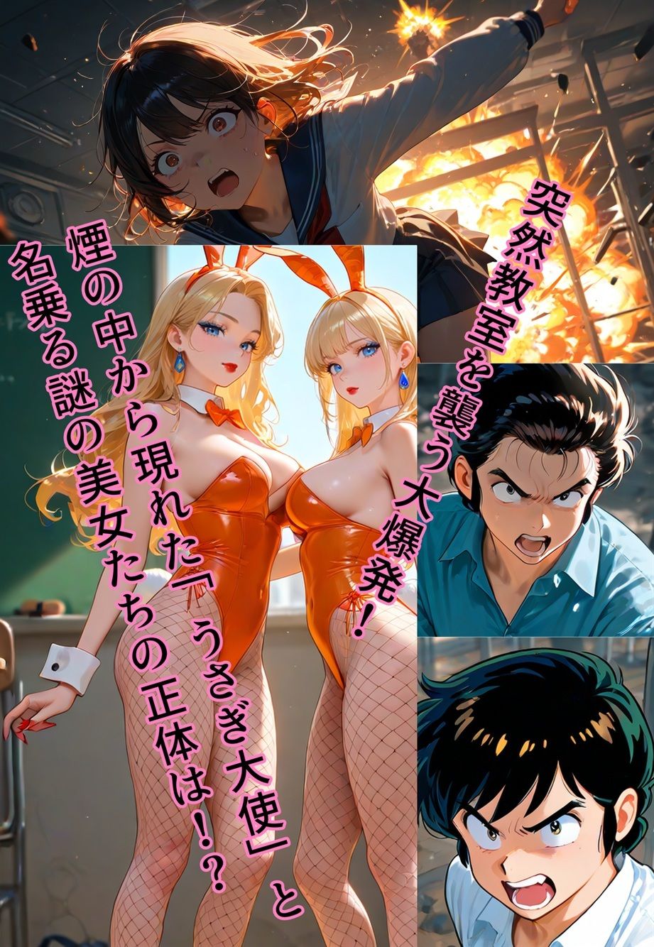 サンプル画像1:うさぎ大使降臨！？〜バニー（♂）1000年契約で大パニック！〜(真城の秘宝館) [d_642677]