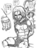 捕えられた鬼朱