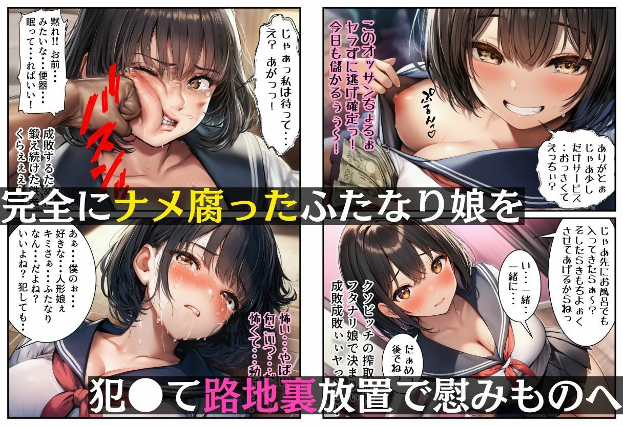 ナメてるふたなり娘をわからせて路地裏調教【18禁エロコミック】 画像8
