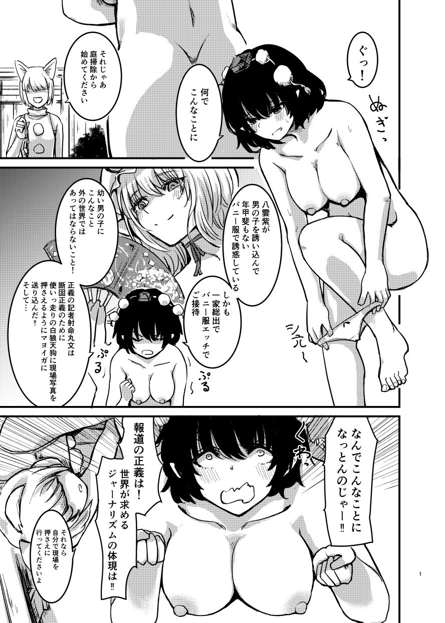 サンプル画像1:裸の家政婦射命丸文(幻想影燈籠) [d_643266]