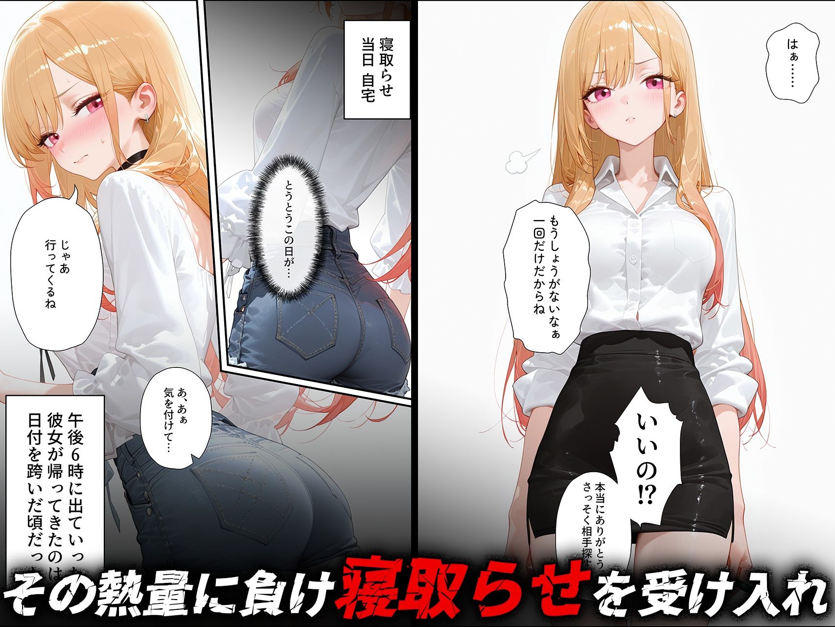 サンプル画像2:寝取らせ提案したら彼女との仲が親密になった話【喜多川◯夢】(背徳教師) [d_643287]