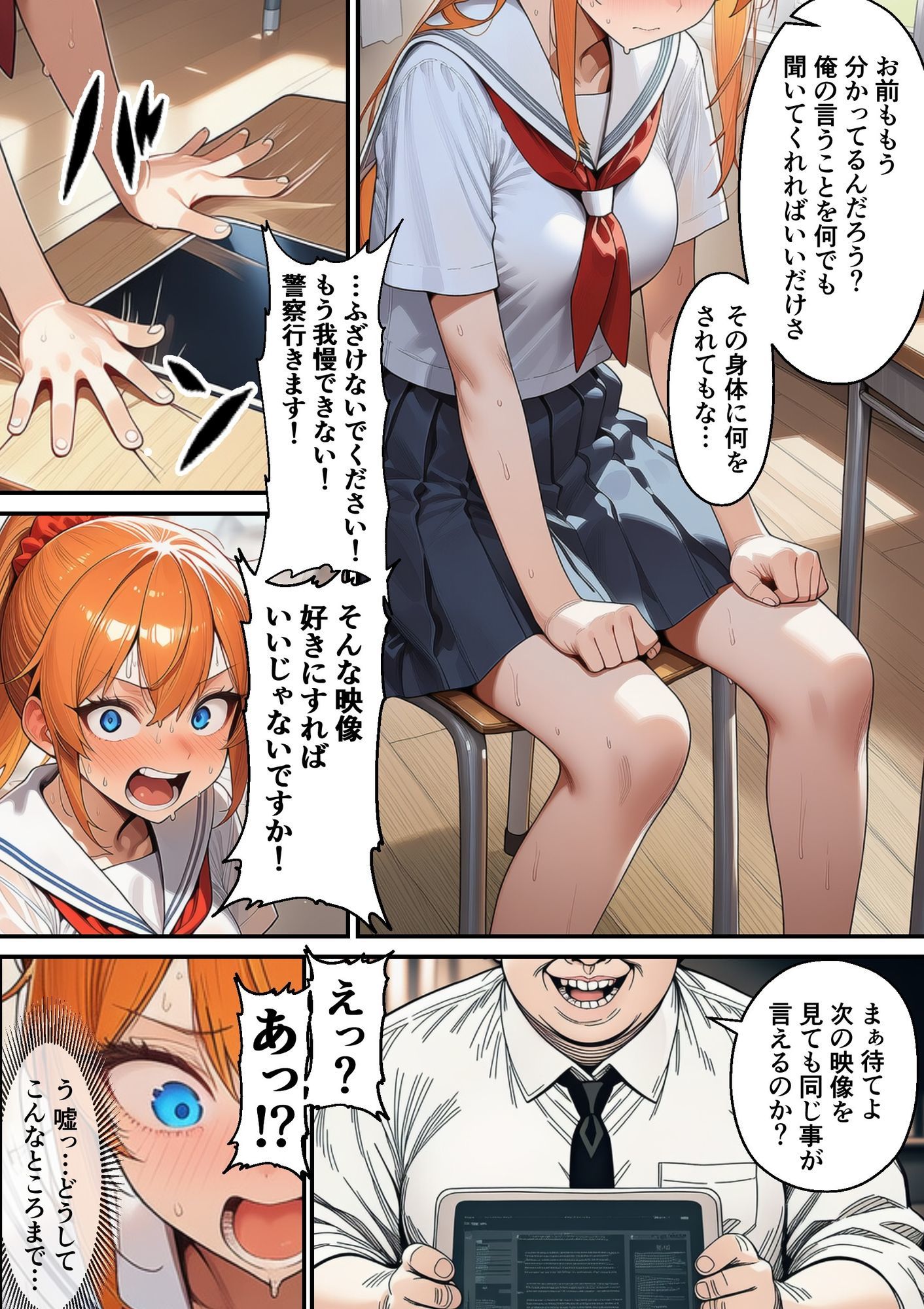 サンプル画像1:瑠璃川姉妹の羞恥被害(朝露まほし) [d_643414]