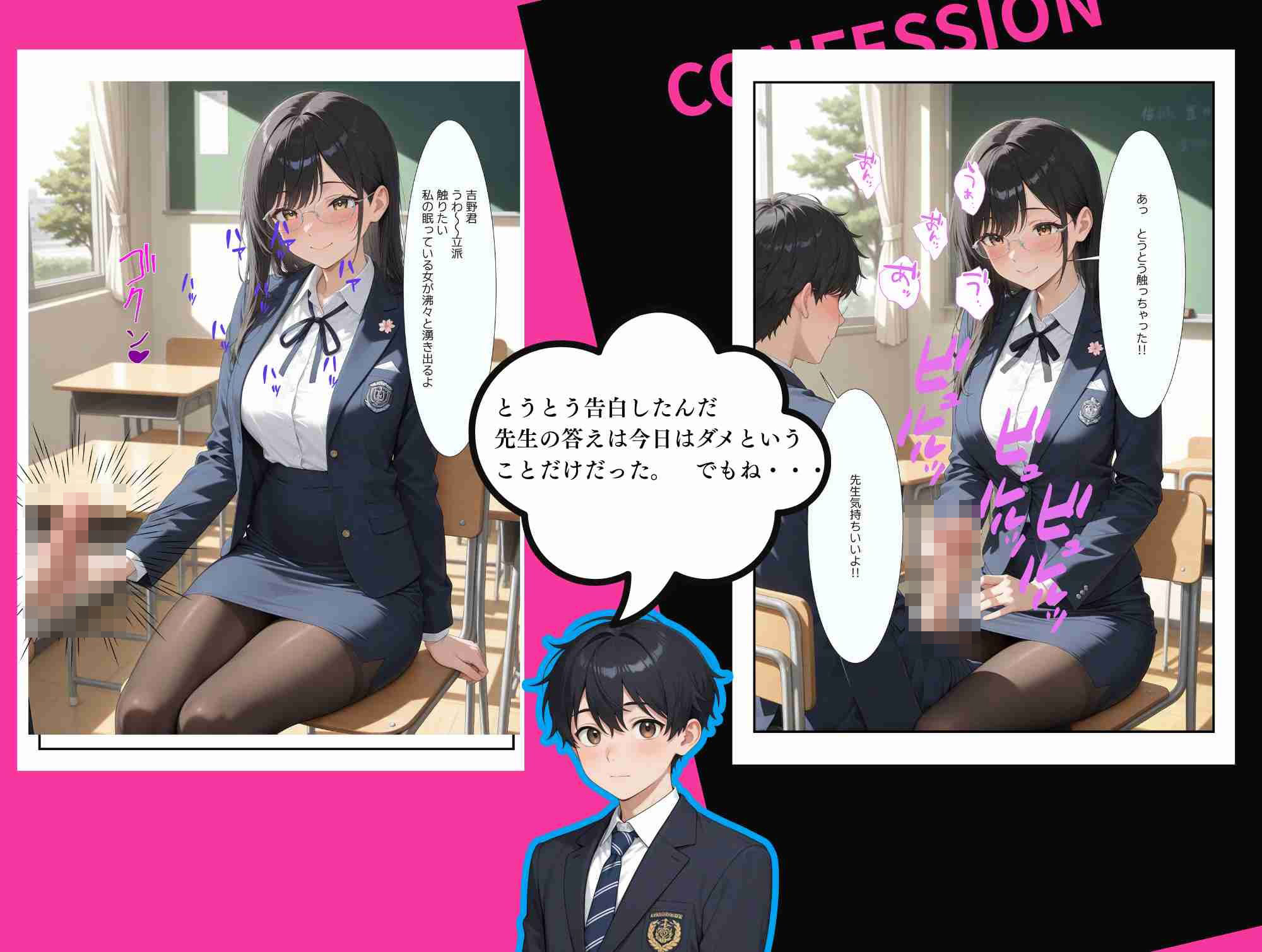 サンプル画像5:憧れの担任の舞先生と最後の個人面談  舞先生、童貞卒業させて(満開の花園) [d_644173]