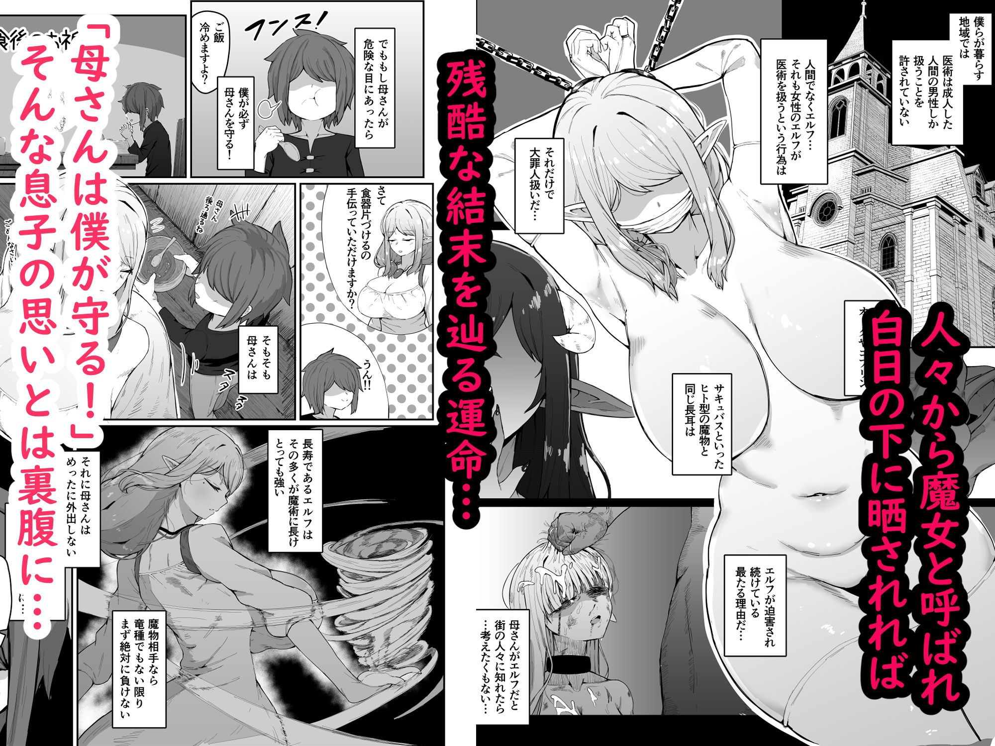 サンプル画像3:エルフの母と孕むまで(ムルの本箱) [d_644421]