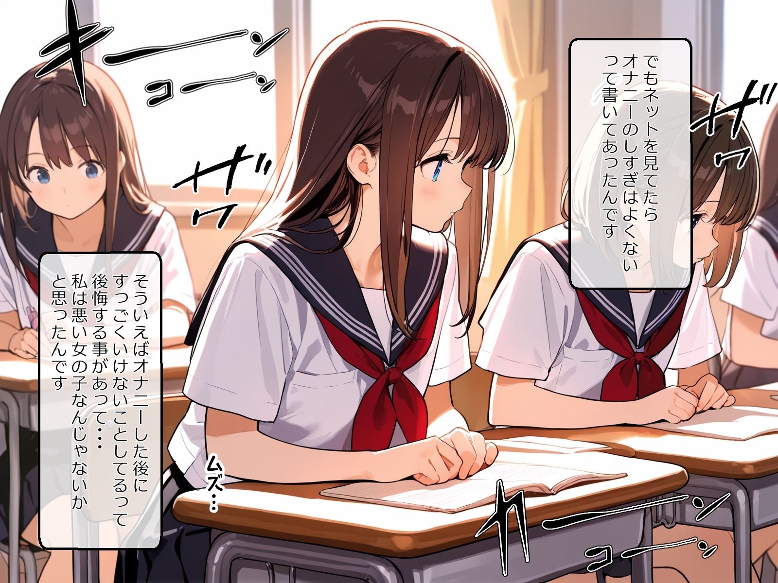 サンプル画像3:ゆい（18才）のオナニー日記〜オナ禁7日間「がまんできるもん！」(ホワイトいらすと) [d_644729]