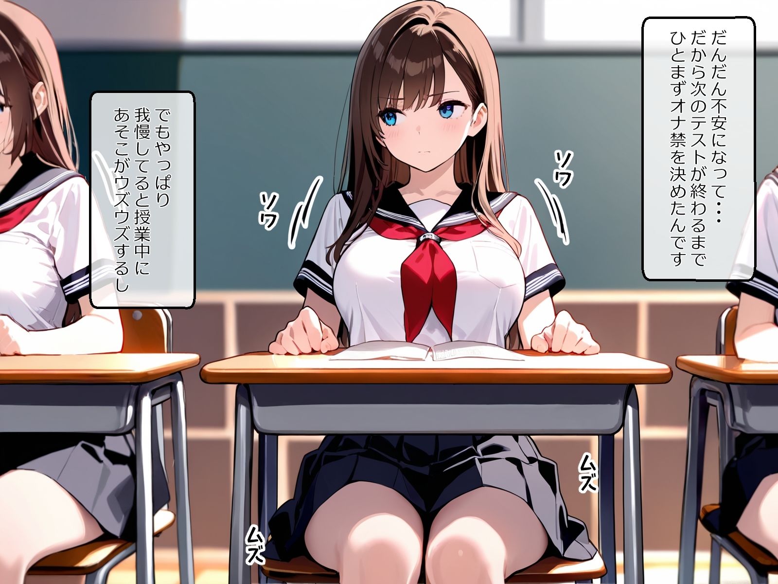 サンプル画像4:ゆい（18才）のオナニー日記〜オナ禁7日間「がまんできるもん！」(ホワイトいらすと) [d_644729]