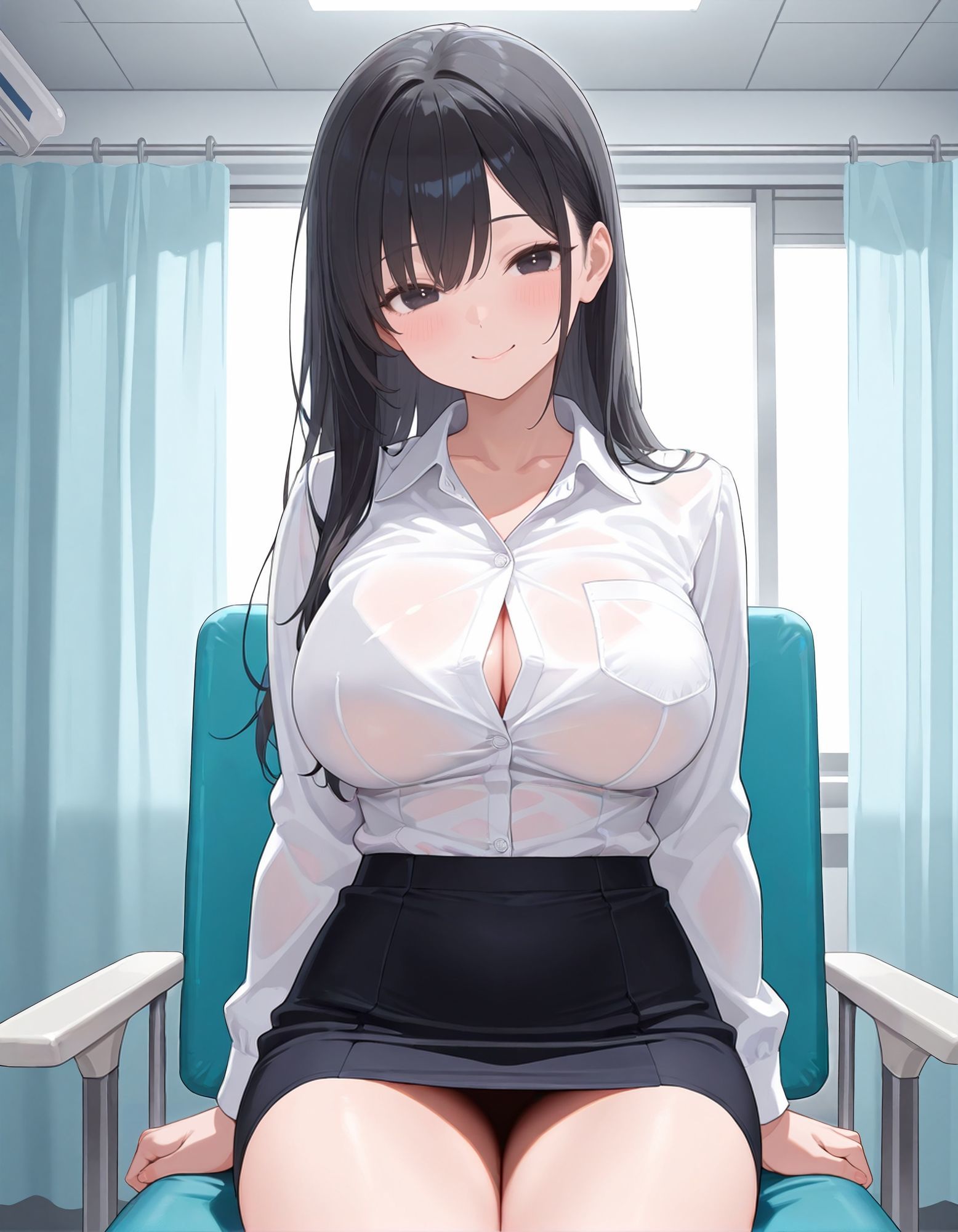 サンプル画像1:健康診断と騙されて身体を弄ばれるOLちゃん(佐々木の稲穂) [d_644899]