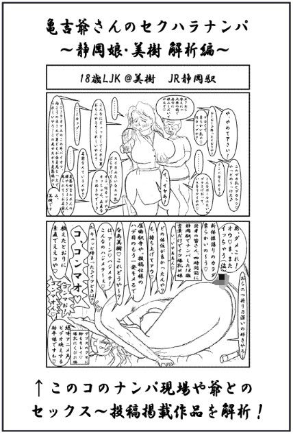 亀吉爺さんのセクハラナンパ 〜静岡娘・美樹 解析編〜 画像1