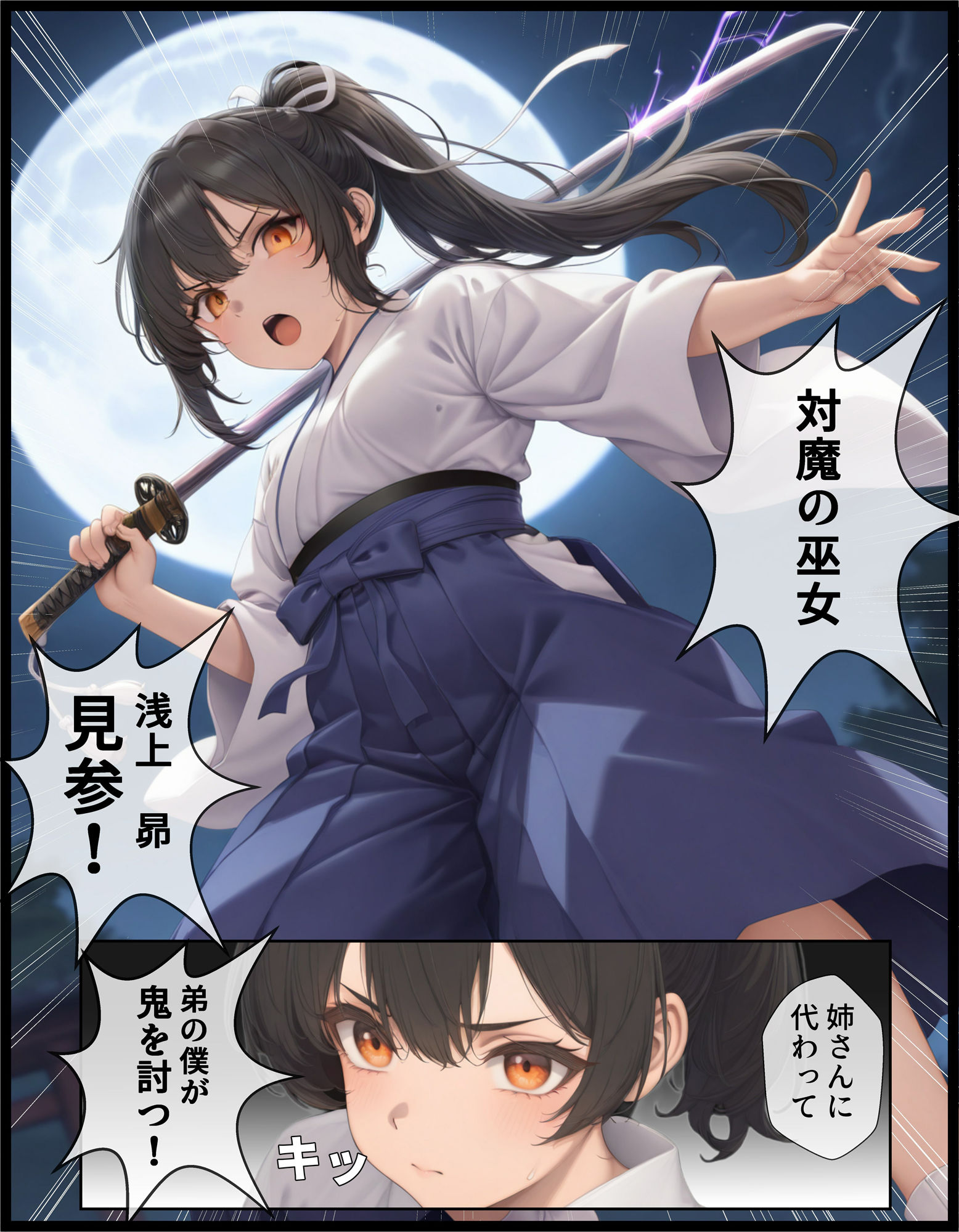 サンプル画像5:TSしてシたいこと〜姉の代わりに対魔の巫女となった弟鬼のチ〇ポに快楽堕ちしてしまう〜(AIでも愛はある) [d_645098]