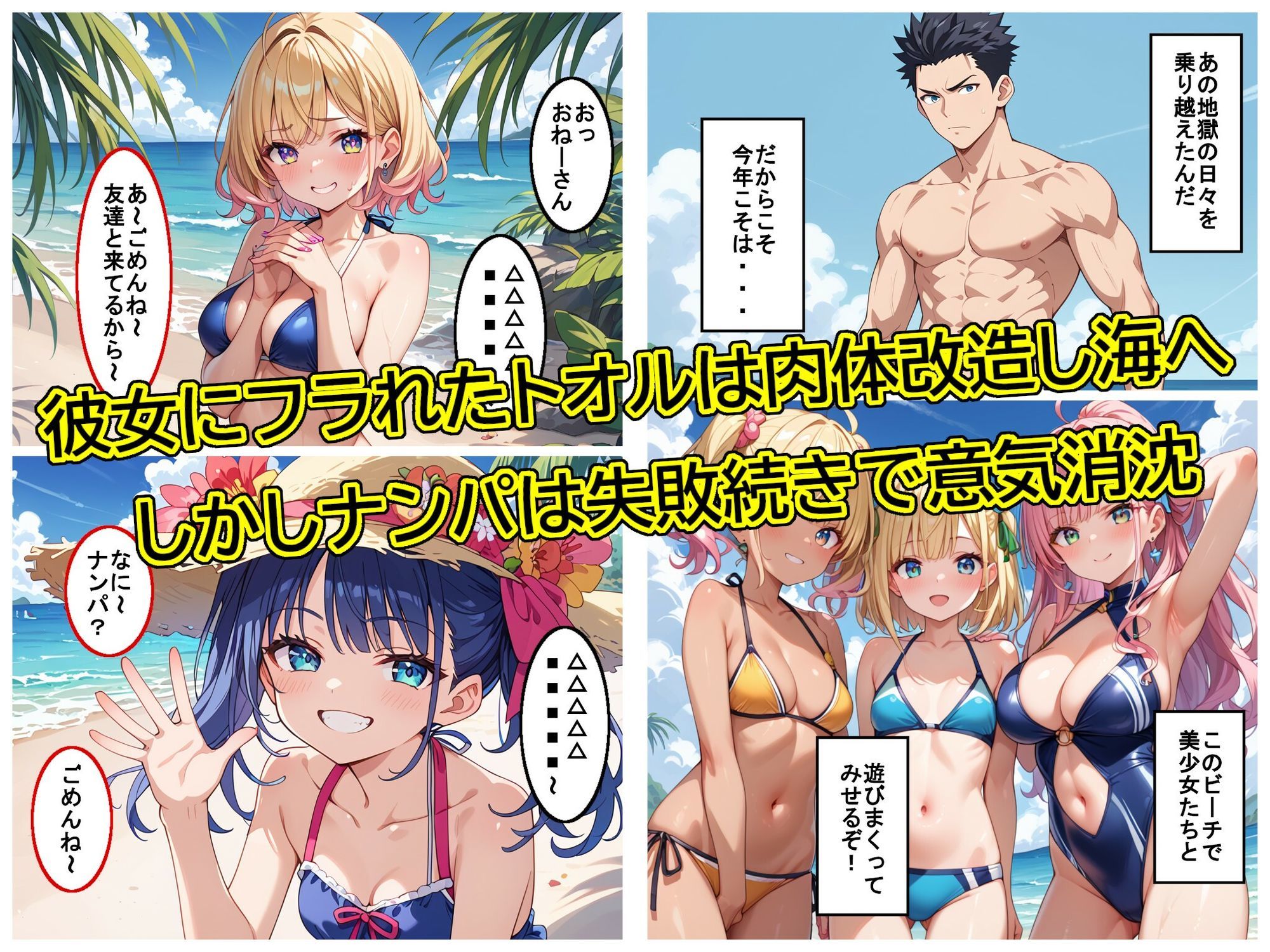 サンプル画像2:夏はやっぱりこんがり焼けた黒ギャルと青姦するしかない！(アトリエアイナーガ) [d_645241]