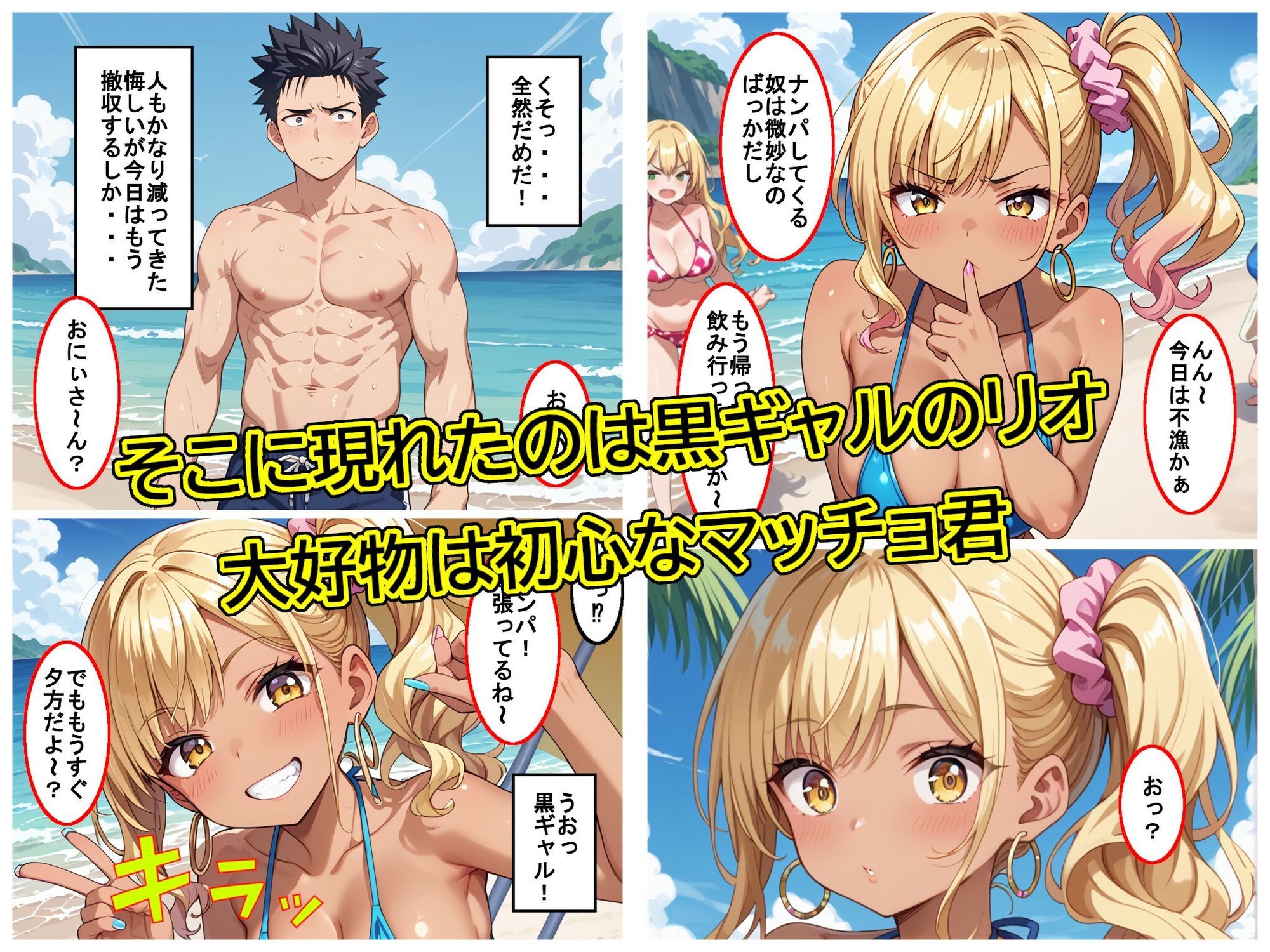 夏はやっぱりこんがり焼けた黒ギャルと青姦するしかない！ 画像3