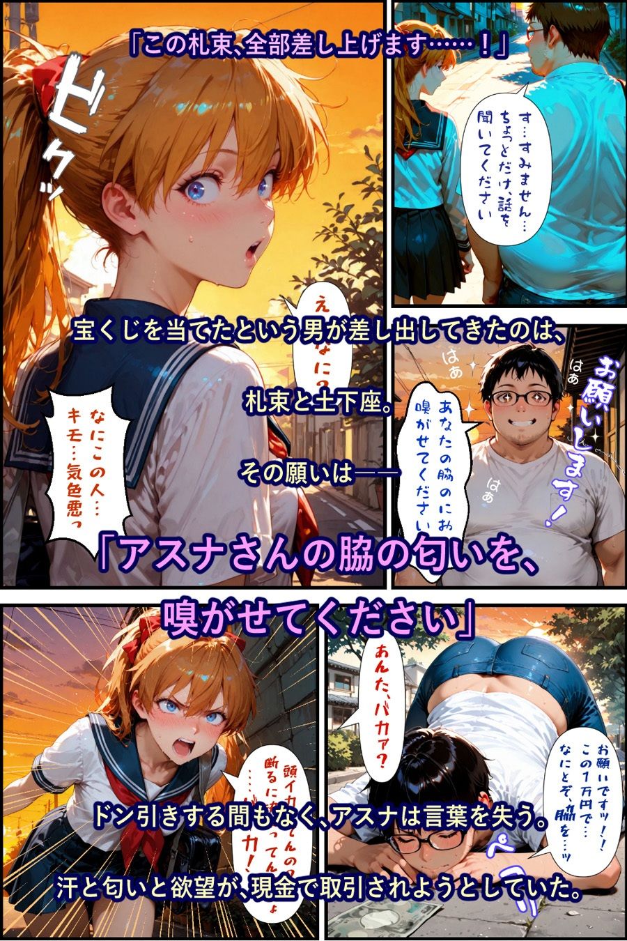 サンプル画像2:脇の臭いを嗅がせたら大変な目にあった話(なみとたまご) [d_645454]