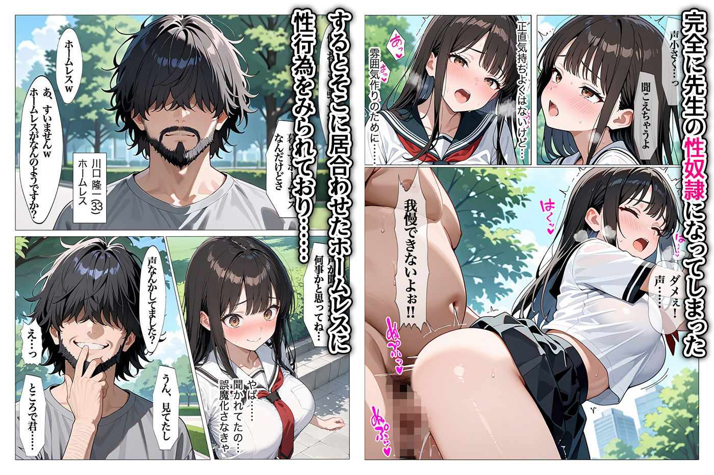 ホームレスの激クサちんぽで中出しされました 画像7