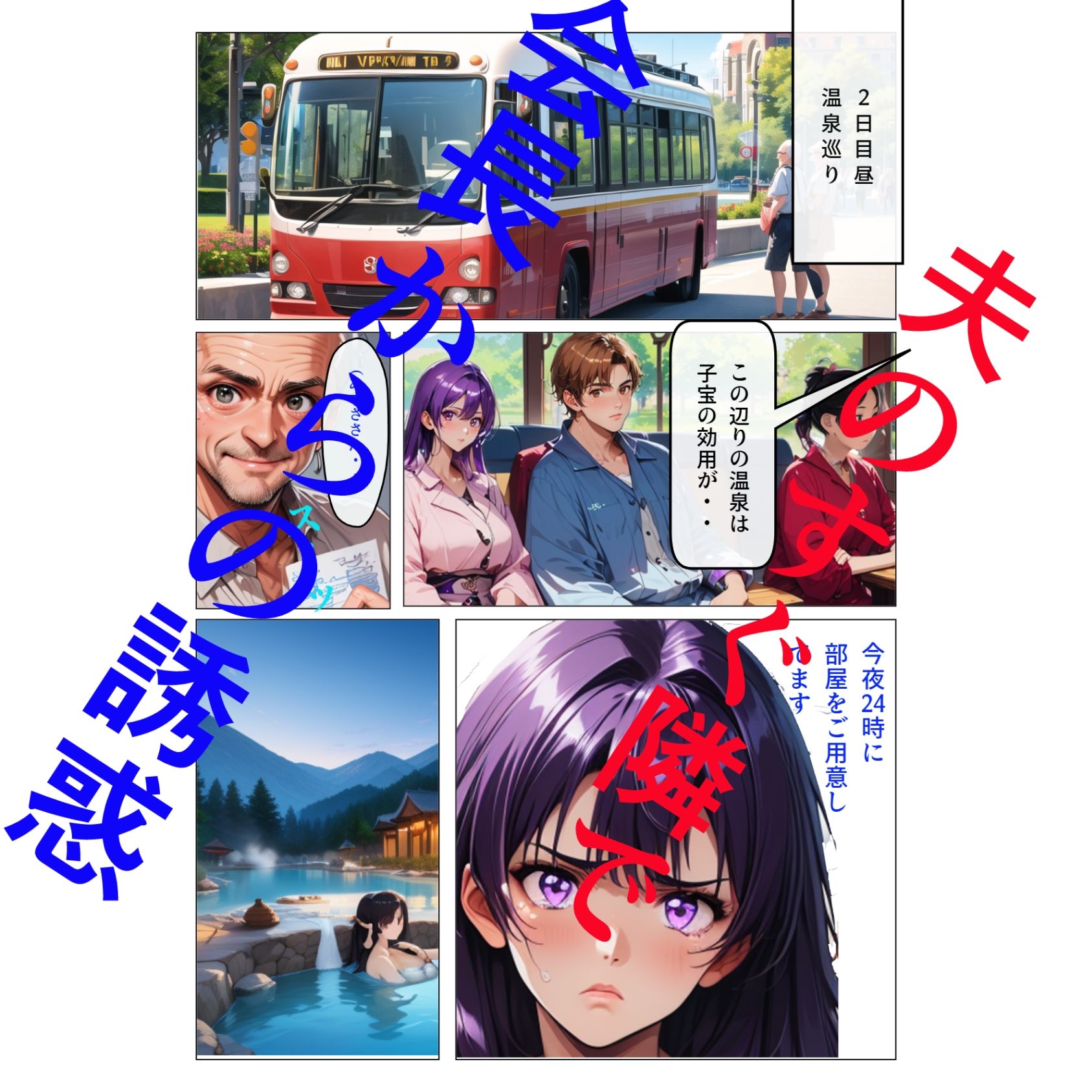 サンプル画像2:人妻とNTRと温泉旅行3（NTR編）(さまよゆもい) [d_646029]