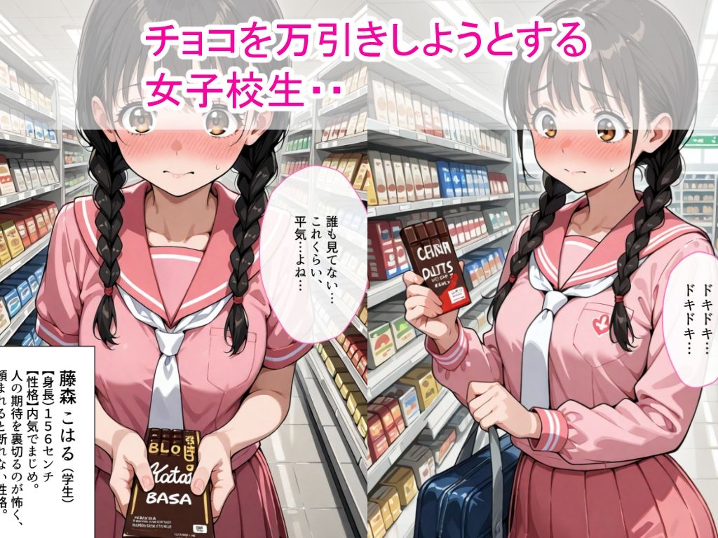 万引きセーラー服女子校生にスーパーの店長が中出しをした話 画像1