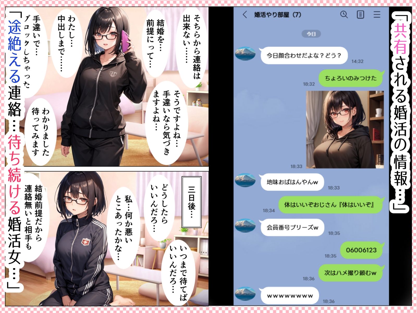 結婚に憧れる婚活女子（32）が婚活アプリでヤラレまくる話 画像8